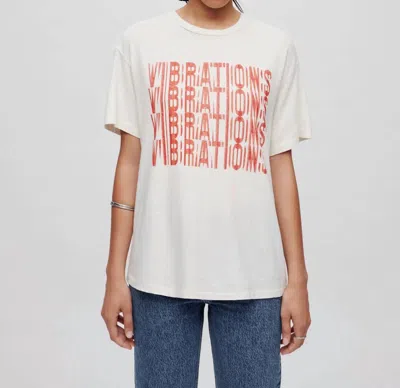 Re/done 90s Easy Vibrations Graphic Tee In White