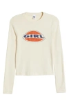 RE/DONE '90S GIRL EMBELLISHED LONG SLEEVE T-SHIRT