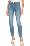RE/DONE 90S HIGH RISE ANKLE CROP IN TRUE BLUE