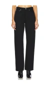 Re/done 90s High Rise Loose Jeans In Black