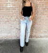 Re/done Originals High Waist Stovepipe Jeans In Blue