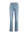 Re/done Jeans 70s In Denim Di Cotone Azzurri In Blue