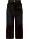 Re/done 90s High Rise Loose Jeans In Brown