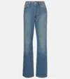 Re/done 90s High-rise Straight Jeans In Blue