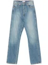 Re/done 90s High-rise Straight-leg Jean S In Blue