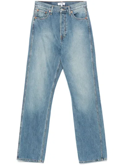 Re/done 90s High-rise Straight-leg Jean S In Blue