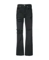 Re/done Anti-vintage High-rise Jeans In Black