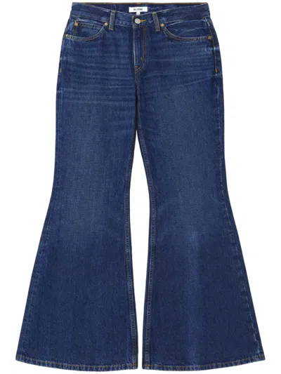 Re/done Baggy Flared Jeans In Blue
