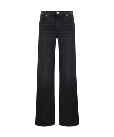 RE/DONE RE/DONE LOGO PATCH MID RISE JEANS
