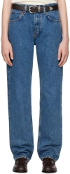 Re/done Belt-loop Jeans In Blue