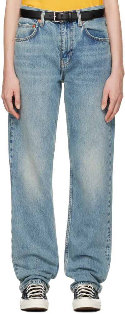 Re/done Belt-loop Jeans In Blue