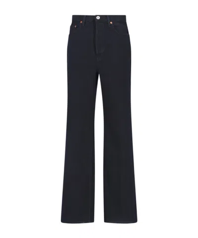 RE/DONE RE/DONE LOGO PATCH WIDE-LEG JEANS