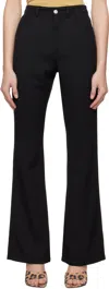 Re/done Black Riding Trouser Jeans In Black