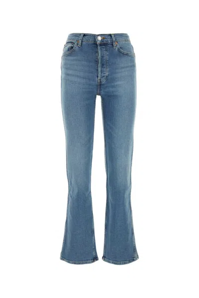 Re/done Blue High-rise Loose Jeans