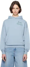 Re/done Long Sleeve Hoodie In Pacific