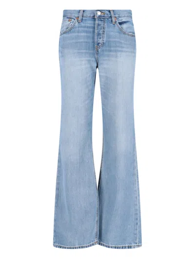 Re/done Bootcut Jeans In Light Blue
