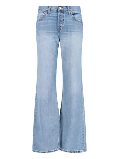 Re/done Bootcut Jeans In Light Blue