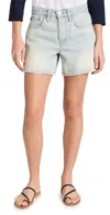 Re/done Boy Shorts Ranch Water In Ranch Water
