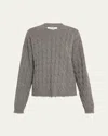 Re/done Cashmere V-neck Sweater In Greyhtr