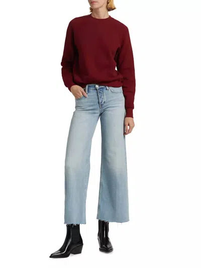 Re/done Classic Crewneck Sweatshirt In Currant