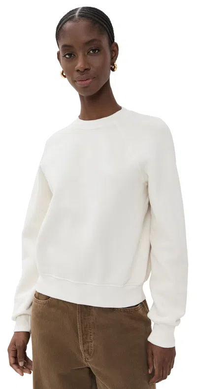Re/done Classic Crewneck Sweatshirt Vintage White