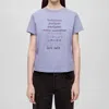 RE/DONE CLASSIC LET'S TALK TEE IN CELESTIAL