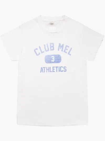 Re/done Club Mel T-shirt In Old White