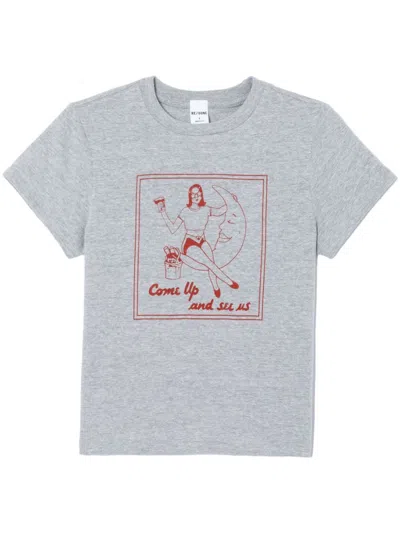 Re/done Come Up T-shirt In Grey