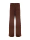 Re/done Corduroy Trousers Dark Chocolate In Dark Chocolate