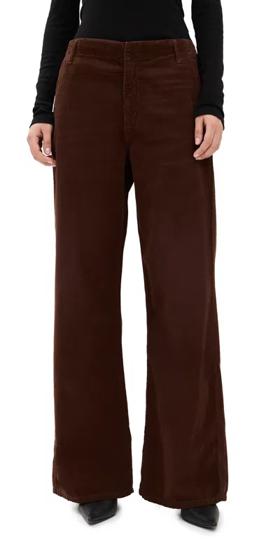 Re/done Corduroy Trousers Dark Chocolate