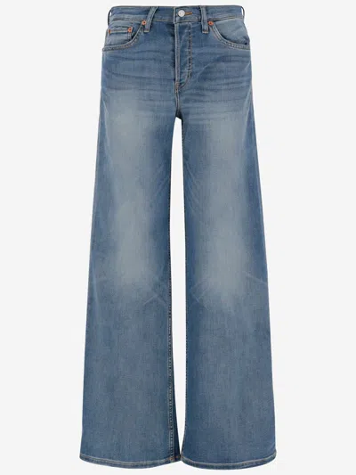 RE/DONE COTTON BLEND DENIM JEANS
