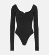 RE/DONE COTTON-BLEND JERSEY BODYSUIT