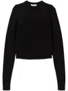 Re/done Crew-neck Cashmere Cardigan In Black