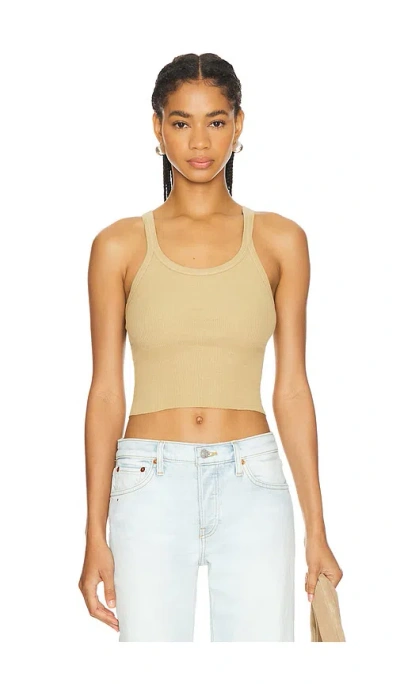 RE/DONE CROPPED RIBBED TANK