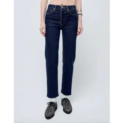 Re/done Dark Rinse Stovepipe Jeans