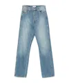 Re/done Denim Trousers With Belt Loops In Blue