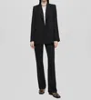 Re/done Double Breasted Long Blazer In Black