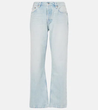 RE/DONE EASY STRAIGHT CROPPED STRAIGHT JEANS