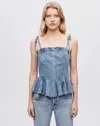 Re/done Flounce Top In Xs