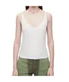 Re/done Hanes Translucent Vest In White