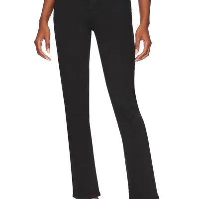 Re/done High Rise Straight Leg Pants In Black