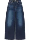 Re/done High-rise Wide-leg Jeans In Blau