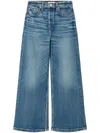 Re/done High-rise Wide-leg Jeans In Crafted Indigo