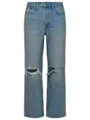 Re/done Jeans 90s In Denim Di Cotone Azzurro In Blue