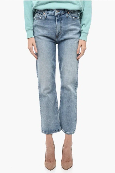 Re/done Blue Loose Jeans In Vintage Flow