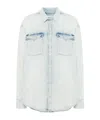 Re/done Denim Shirt In White