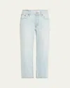 Re/done Loose Crop Jeans In Big Sur