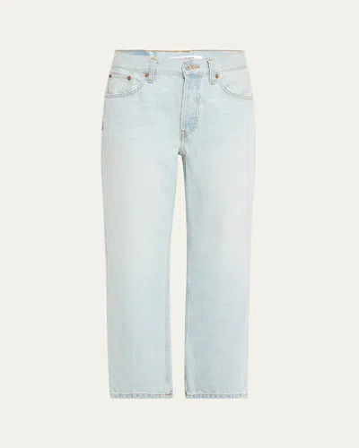 Re/done Loose Crop Jeans In Big Sur