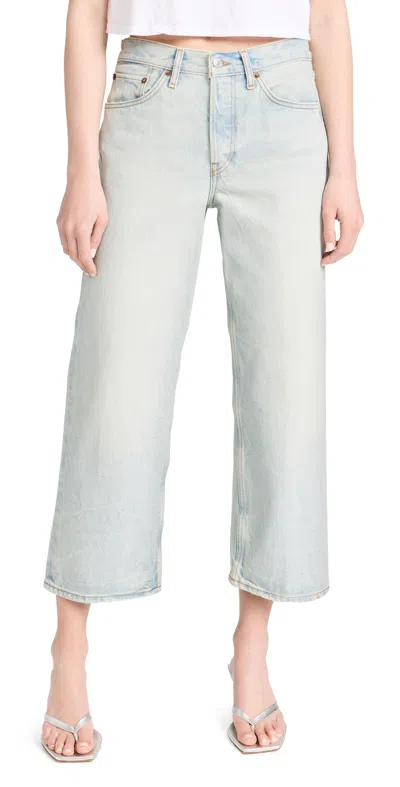 Re/done Loose Crop Jeans Ranch Water