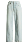 Re/done Loose Crop Organic Cotton Jeans In Ranch Water